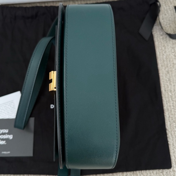 DeMellier AUTHENTIC! MEDIUM SIZE, NOT SMALL! Forest Green Crossbody/Shoulder Bag - Picture 10 of 16